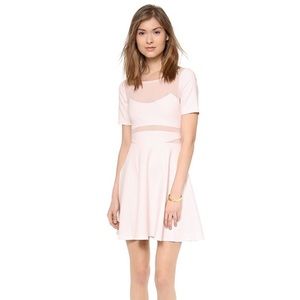 Elizabeth and James blush mini dress
